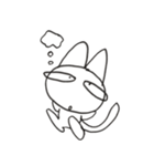 白ネコすみちゃん（個別スタンプ：11）