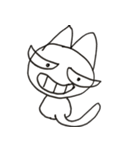 白ネコすみちゃん（個別スタンプ：14）