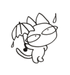 白ネコすみちゃん（個別スタンプ：18）