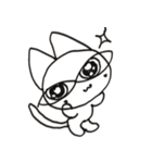 白ネコすみちゃん（個別スタンプ：21）