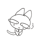 白ネコすみちゃん（個別スタンプ：24）