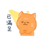 オレンジ独眼ネコ（個別スタンプ：3）
