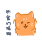 オレンジ独眼ネコ（個別スタンプ：34）