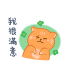オレンジ独眼ネコ（個別スタンプ：38）