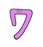カラフル数字スタンプ（個別スタンプ：7）