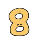 カラフル数字スタンプ（個別スタンプ：8）