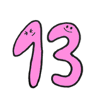 カラフル数字スタンプ（個別スタンプ：13）