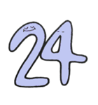 カラフル数字スタンプ（個別スタンプ：24）