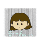 女子の挨拶スタンプ（個別スタンプ：21）