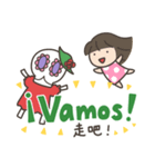 カラベラ子ちゃんのスペイン語＆中国語（個別スタンプ：20）