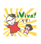 カラベラ子ちゃんのスペイン語＆中国語（個別スタンプ：28）