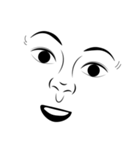感情 表現 顔（個別スタンプ：1）