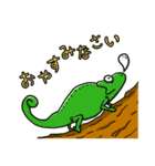 カメレオンをらくがきで（個別スタンプ：19）