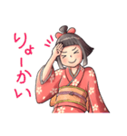 可愛い妖怪 座敷わらし（個別スタンプ：11）