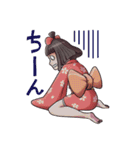 可愛い妖怪 座敷わらし（個別スタンプ：15）