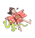 可愛い妖怪 座敷わらし（個別スタンプ：32）