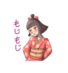 可愛い妖怪 座敷わらし（個別スタンプ：35）