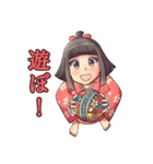 可愛い妖怪 座敷わらし（個別スタンプ：38）
