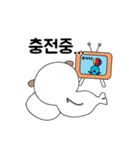オットセイになりたいた子犬 -韓国語 ver（個別スタンプ：7）