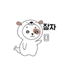 オットセイになりたいた子犬 -韓国語 ver（個別スタンプ：15）