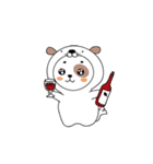 オットセイになりたいた子犬 -韓国語 ver（個別スタンプ：18）