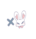 女の子と仲良しウサギ（個別スタンプ：8）