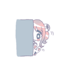 女の子と仲良しウサギ（個別スタンプ：10）