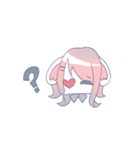 女の子と仲良しウサギ（個別スタンプ：16）