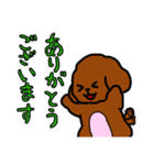 おしゃべりトイプードル（個別スタンプ：4）