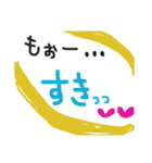 手書きスタンプ@スキ（個別スタンプ：3）
