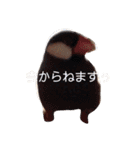 シンプルな文鳥（個別スタンプ：3）