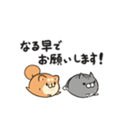 ボンレス犬とボンレス猫 む～ぶ【敬語】（個別スタンプ：16）