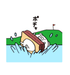 あなグマくん by ゴルフのたすき（個別スタンプ：24）