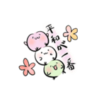 ぽよよん三色団子（個別スタンプ：25）