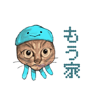クラゲヘッド猫（個別スタンプ：3）