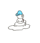 シュールなとけた雪だるま（個別スタンプ：5）