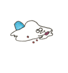 シュールなとけた雪だるま（個別スタンプ：9）