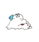 シュールなとけた雪だるま（個別スタンプ：13）