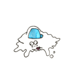 シュールなとけた雪だるま（個別スタンプ：23）