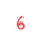 キュートな文字（個別スタンプ：6）