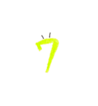 キュートな文字（個別スタンプ：7）