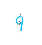 キュートな文字（個別スタンプ：9）