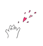 ねことうさぎで100%（個別スタンプ：1）