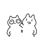 ねことうさぎで100%（個別スタンプ：24）