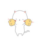 シンプルでかわいいにゃんこスタンプ（個別スタンプ：3）