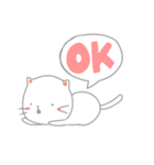 シンプルでかわいいにゃんこスタンプ（個別スタンプ：4）