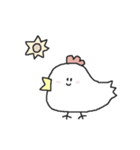 白トリさんの平和な日常編（個別スタンプ：9）