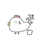 白トリさんの平和な日常編（個別スタンプ：21）