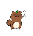 たぬきのたぬ 時々バドミントン（個別スタンプ：16）