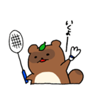 たぬきのたぬ 時々バドミントン（個別スタンプ：33）